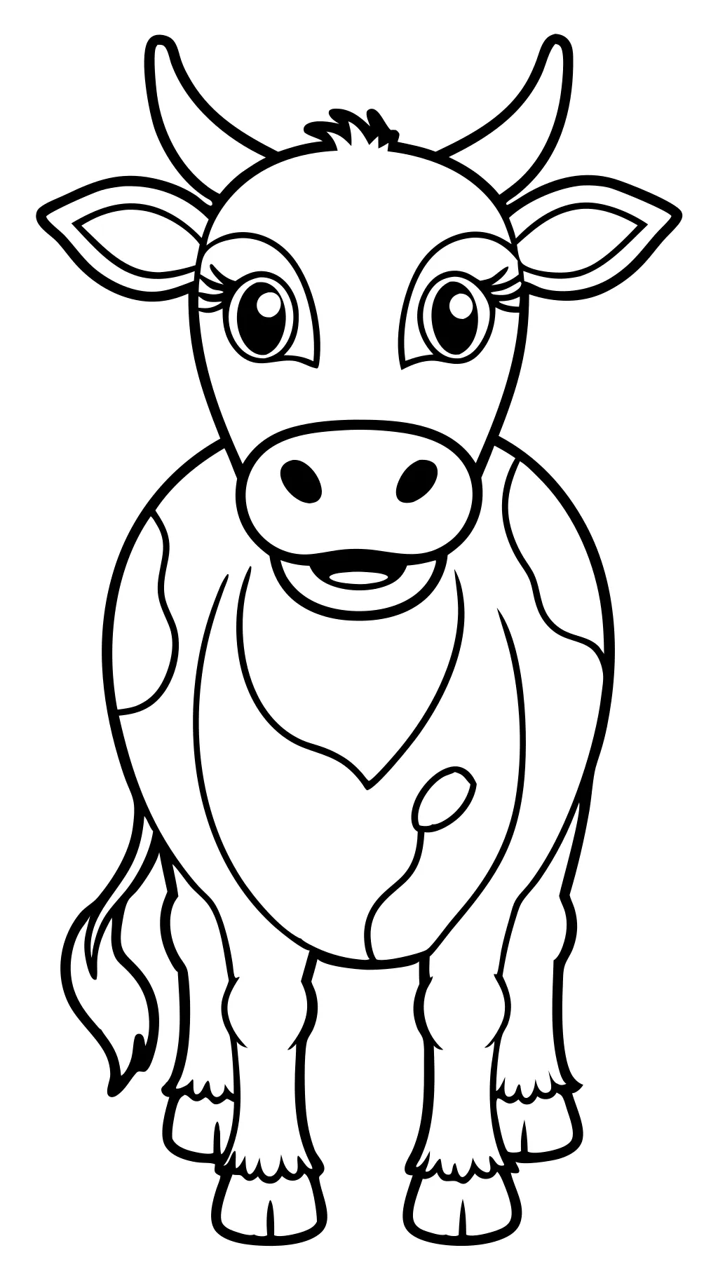 coloriages imprimables de vache